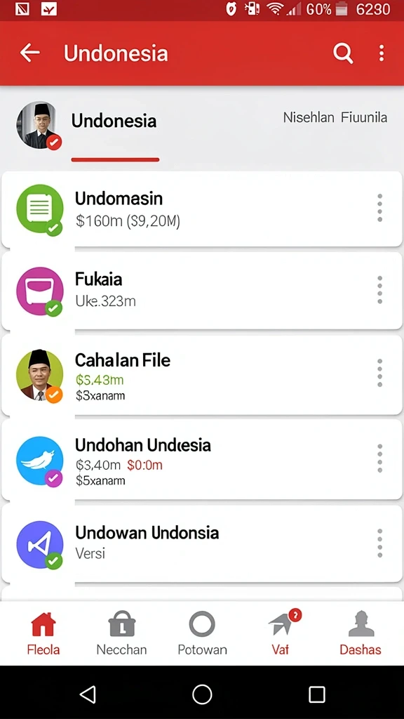 888r - Tampilan antarmuka pengguna yang intuitif.