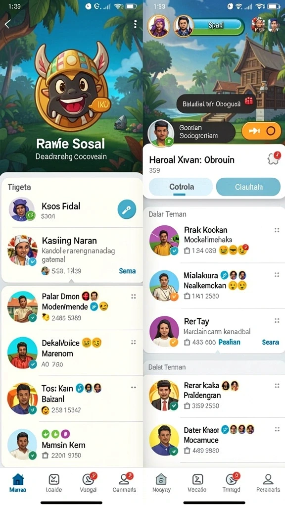 idn777 - Fitur multiplayer yang memungkinkan interaksi antar pemain.