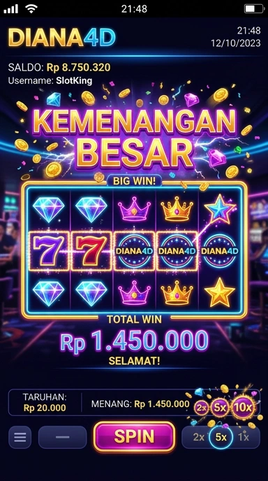 Layar utama diana4d — antarmuka bersih setelah instalasi